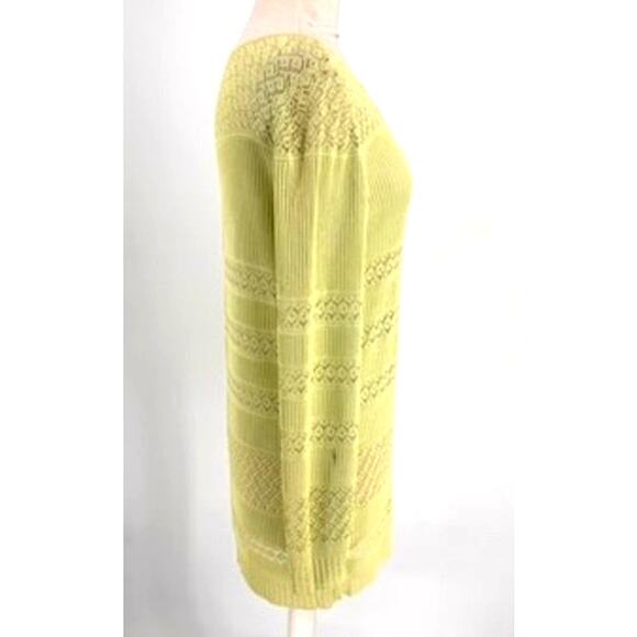 Escada Dress Size Small Green Knit Lace Rayon - Picture 4 of 7
